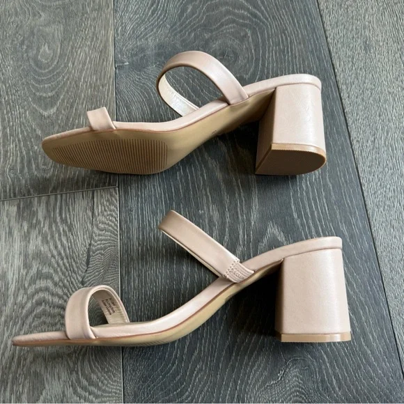 Birdy Grey Alby Low Chunky Heel in Nude Blush Size 8 - Picture 4 of 13